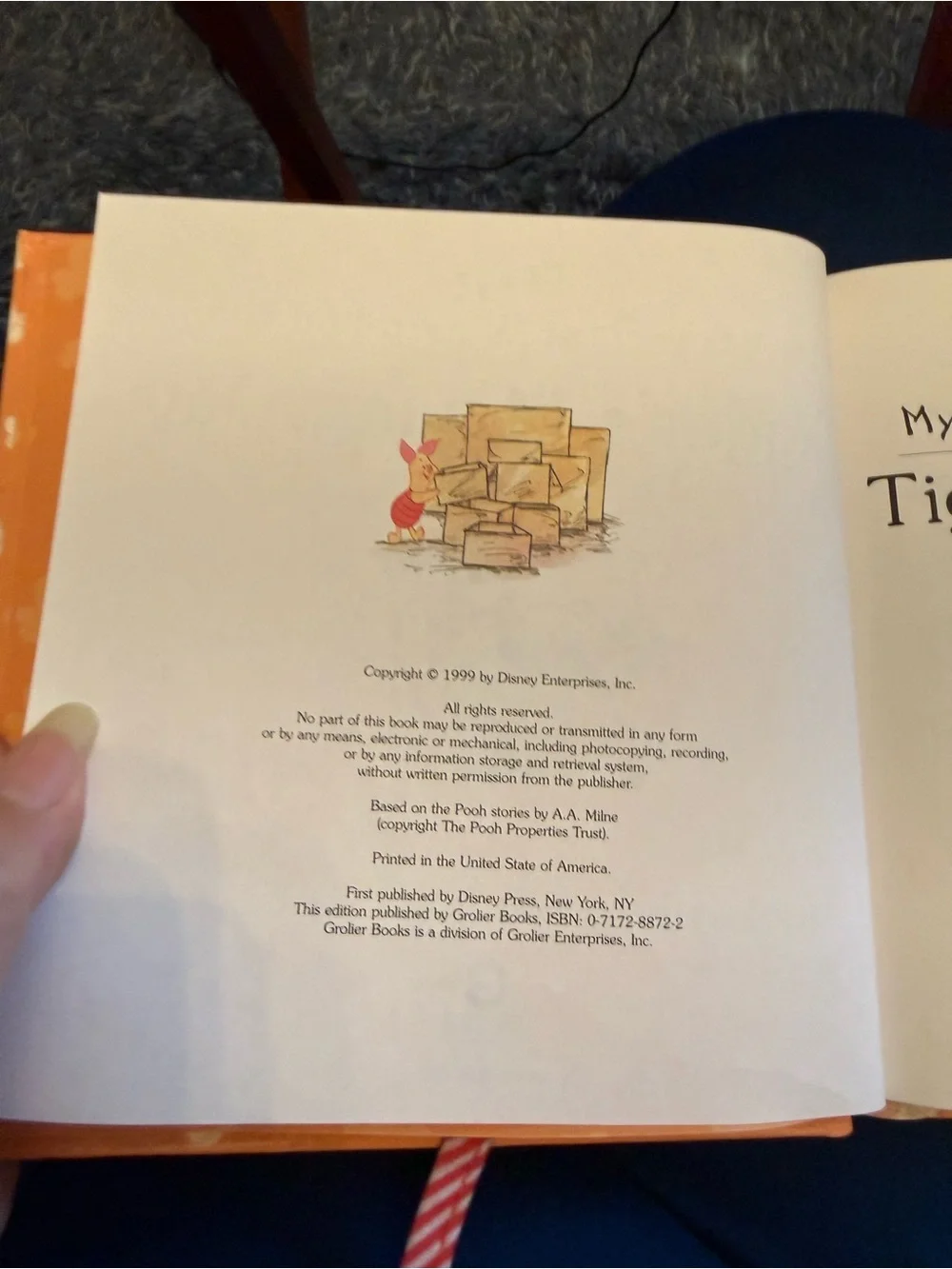 Children’s Hardcover Book Winnie the Pooh: Tigger's Moving Day